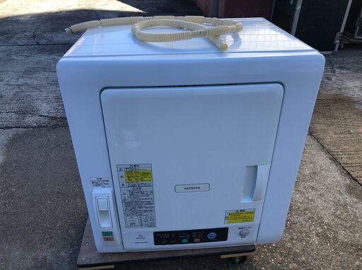 HITACHI 衣類乾燥機 DE-N60WV 乾燥容量6kg 2016年製 J11066