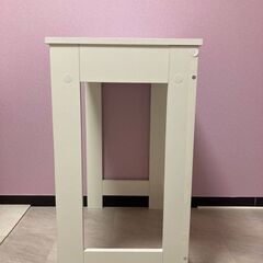 ドレッサーテーブル　パソコンデスク　ホワイトの画像