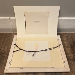【超希少】 元永定正 ペン画 直筆サイン入り 1989年12月作 額装の画像