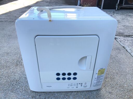 TOSHIBA 電気衣類乾燥機 ED-458 (W) 容量4.5kg 2019年製 D111M186