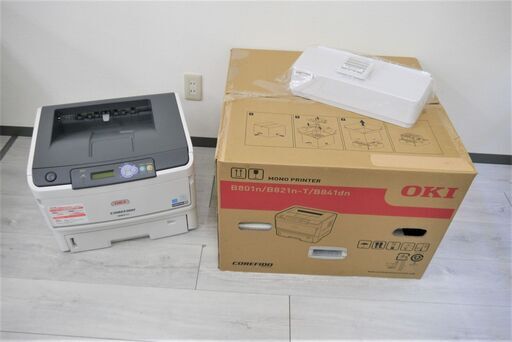 【ヤ取終了2/24】≪W760ジ≫ 通電OK OKI/沖データ A3対応モノクロレーザープリンター B801n 印刷枚数/5157枚 コピー機 店舗/事務所 外箱有り 現状品