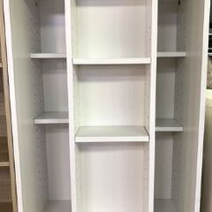 【リサイクルストアスターズ城西店】スライド本棚 本棚 収納棚 収納家具 ホワイトの画像