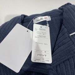新品未使用 冬物ほかほか暖かい！マタニティパジャマ ネイビー M-L ポリエステル100% Cの画像