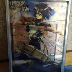 ミカサ　進撃の巨人　角度で変わる絵