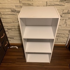 ホワイト3段ボックスの画像