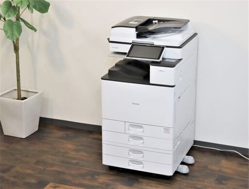 【ヤ取終了12/17】≪T159ジ≫ 美品 RICOH/リコー A3フルカラー複合機 MP C3004 SPF 2017年? フィーダ DF3090? 給紙テーブル PB3160? コピー/FAX/B4/A4/B5 現状品