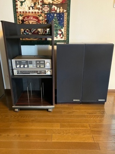 【値下げ】ONKYOステレオコンポ（ラック、アンプ、チューナー、スピーカー）