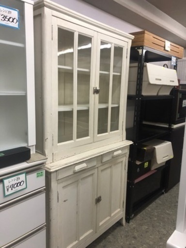 ホワイトアンティーク棚