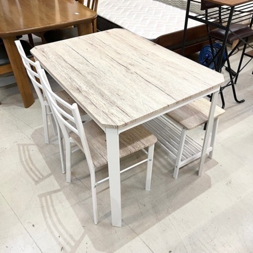 美品 ダイニングテーブル チェア ベンチ セット