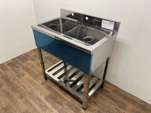 アズマ/ａｚｕｍａ　業務用　ステンレス　１槽シンク流し台　店舗　飲食店　W７５０ｘD４５０ｘＨ８００ｍｍ