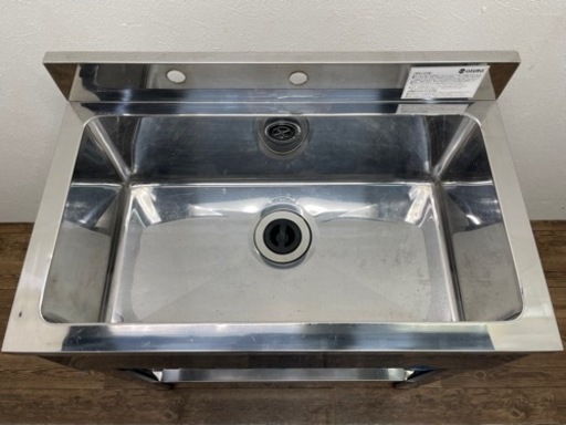 アズマ/ａｚｕｍａ　業務用　ステンレス　１槽シンク流し台　店舗　飲食店　W７５０ｘD４５０ｘＨ８００ｍｍ