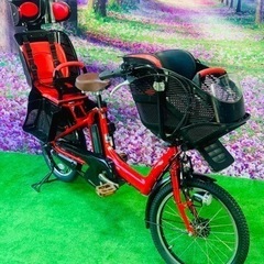 Ⅱ 4532 子供乗せ電動自転車ヤマハ3人乗り新品20インチ良好...