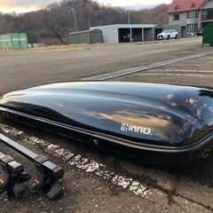 INNO ルーフボックス・ルーフレール・鍵付き
