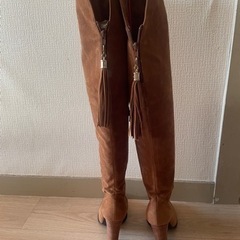 シーズンオフ値下げ♪ in ♪ 36 ロングブーツ ブラウンの画像