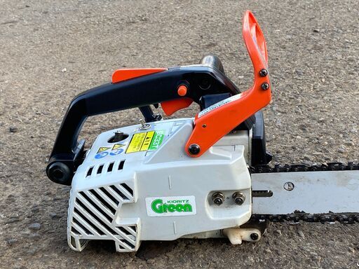 現物確認歓迎、初期不良やアフターケアも安心 整備済 共立 Green デコンプ付 33.4cc エンジン チェンソー GC33T バーサイズ 350mm