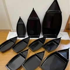 38、舟盛りの舟盛り(舟盛り大・中・小　計10点)まとめ売り　外人ウケ