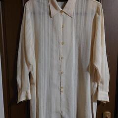 【3回目の値下げ】シャツ ボーダーシャツ シースルー