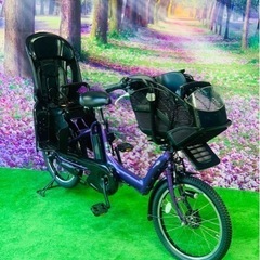 Ⅱ 4531子供乗せ電動自転車ヤマハ3人乗り新品20インチ良好