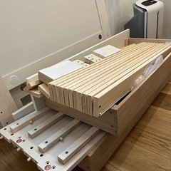 引出し付き　シングルベッドフレーム　ニトリの画像