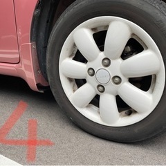 ラパン純正タイヤホイールの画像