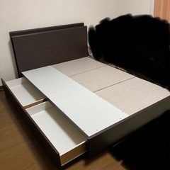 ダブルベット　木製フレームのみ　引き取りに来てくれる方限定