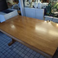 超激安 天然無垢 手頃サイズの食卓テーブル ダイニングテーブル の画像