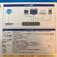 logitec 5ポート　スイッチングハブの画像