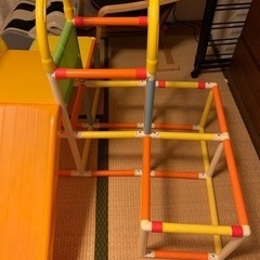 ワンワンとうーたんおりたたみロングスロープジムEX ジャングルジムの画像