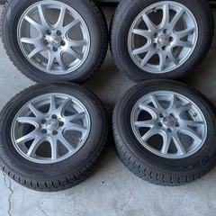 トヨタ　プリウス　スタッドレスタイヤ・ホイールセット‼️ 綺麗‼️ バリ山‼️ バリ山！！！スタッドレスタイヤ 社外アルミ 4本セット プリウス等に！！！