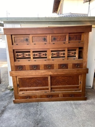 【引渡し決定　8/23】～高級古棚～アンティーク水屋　食器棚