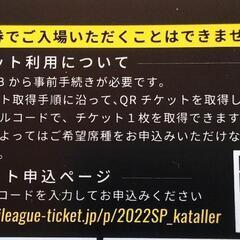 カターレ富山　2022チケットの画像