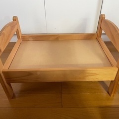 中古　IKEA DUKTIG ドゥクティグ 人形用ベッド パイン材2台