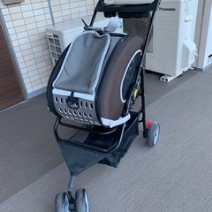 【引き取り者調整中】犬用バギー　ブラウン