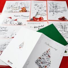 クリスマスカード / 18種 各封筒付　の画像