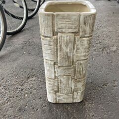 傘立て　No.4551　陶器　ホワイト　玄関収納　※傘は商品に含...