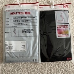 新品未使用　ユニクロ　レディース　ヒートテックタイツ　新品未開封2枚セットM/L ブラックの画像