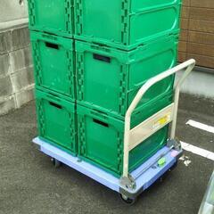 折りたたみ台車　300kg最大荷重　ストッパー付きの画像