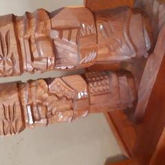 アイヌ木彫り人形　伝統工芸品の画像