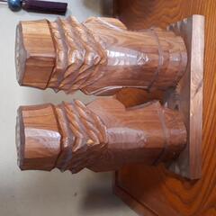 アイヌ木彫り人形　伝統工芸品の画像