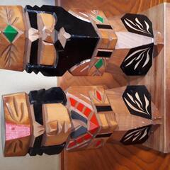 アイヌ木彫りの人形