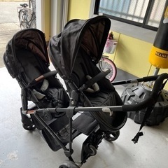 値段交渉あり日本育児【2〜3人乗り】2人乗りにベビーカー 多機能の画像