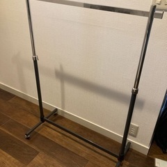 鉄製 ハンガーラック 物干 伸縮可動