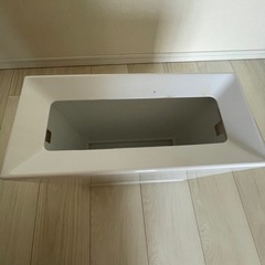 ゴミ箱　ごみ袋が見えない おしゃれダストボックス 白　ideaco TUBELOR BRICKの画像