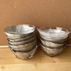 ガラス食器(12角形のガラス容器) 10個セットの画像