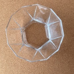 ガラス食器(12角形のガラス容器) 10個セットの画像