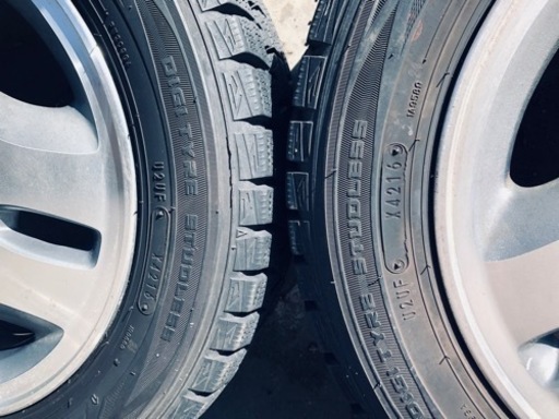 冬タイヤ 155/65R13 軽自動車アルミホイール付スタッドレス バリ山4本組