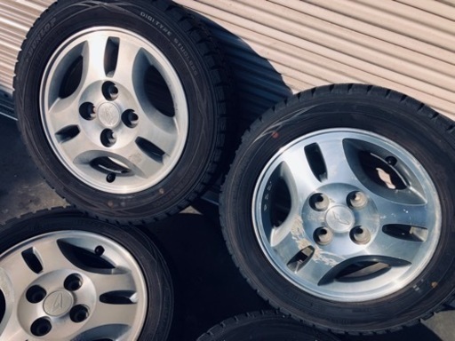 冬タイヤ 155/65R13 軽自動車アルミホイール付スタッドレス バリ山4本組