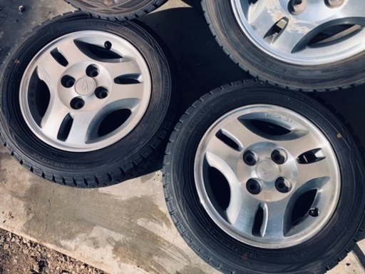 冬タイヤ 155/65R13 軽自動車アルミホイール付スタッドレス バリ山4本組