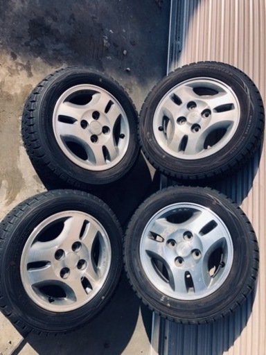 冬タイヤ 155/65R13 軽自動車アルミホイール付スタッドレス バリ山4本組