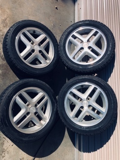 冬タイヤ 155/65R14 軽自動車アルミ付きスタッドレス バリ山4本組